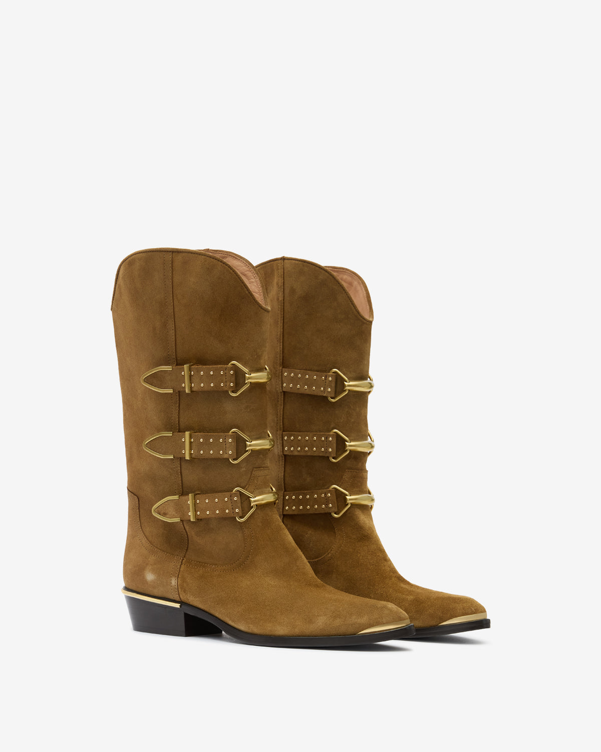 Botas bajas mexia de ante - Taupe - Woman - 3