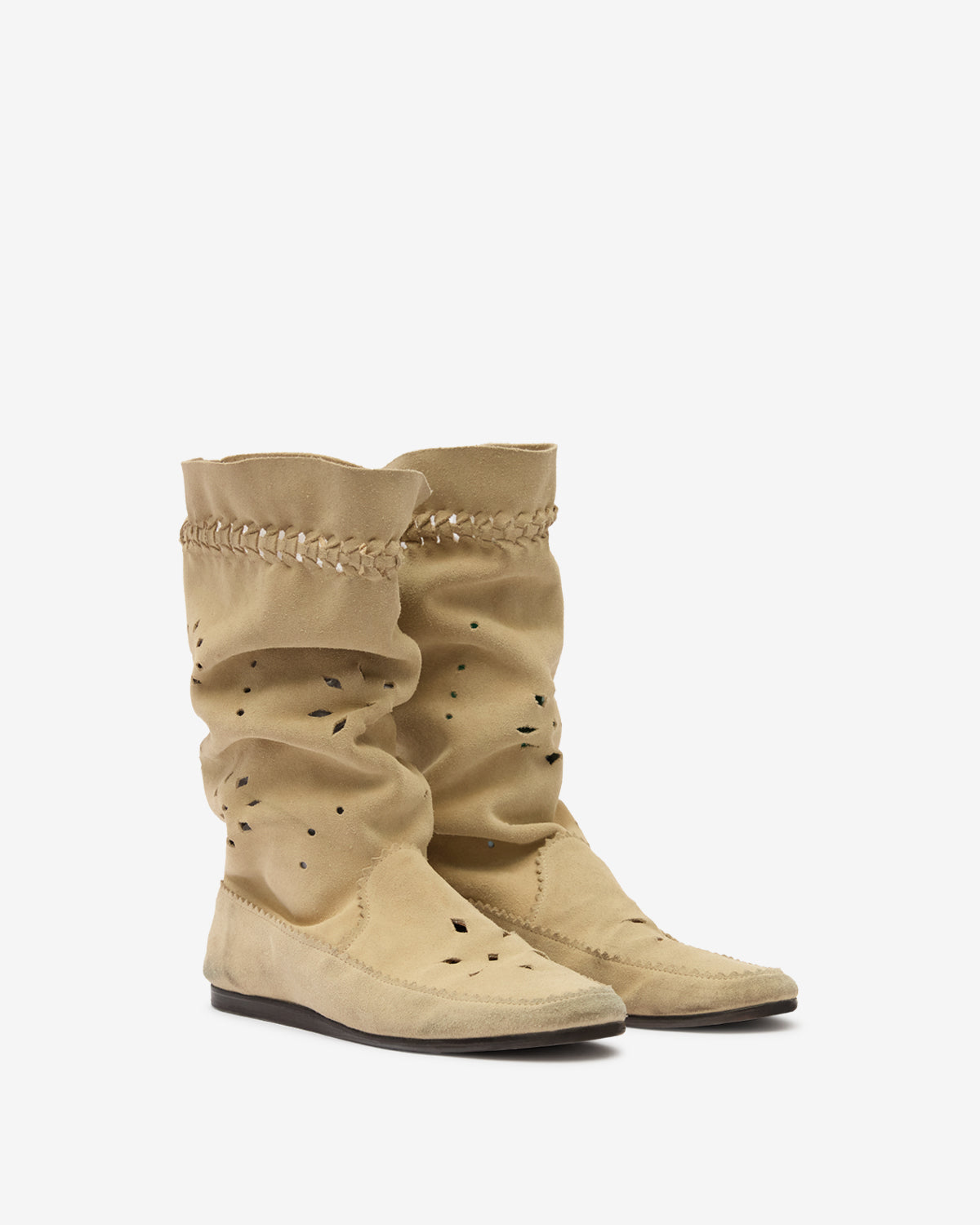 Welky suede leather boots - Sand - Woman - 3