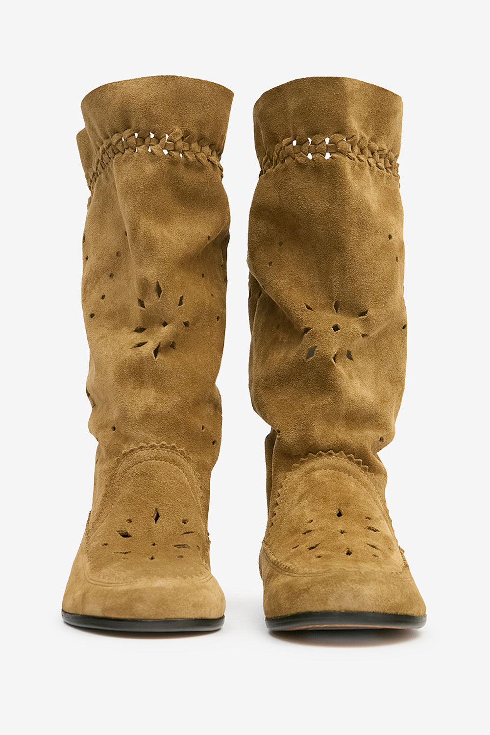 Welky suede leather boots - Taupe - Woman - 4
