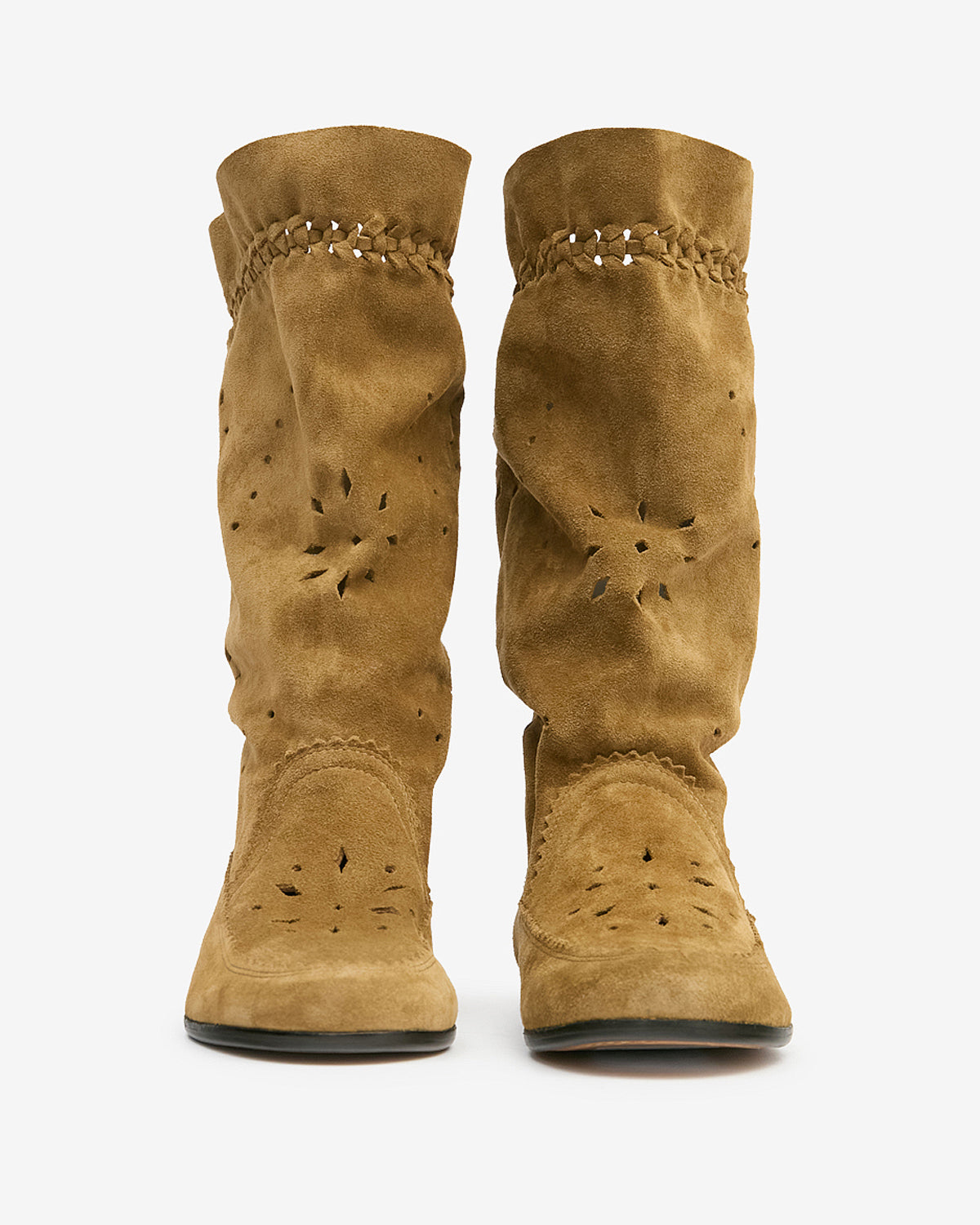 Stivali welky in pelle scamosciata - Taupe - Woman - 4