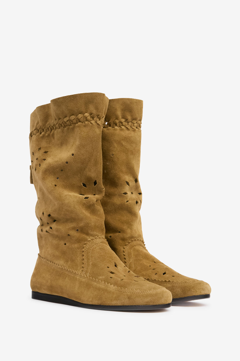 Welky suede leather boots - Taupe - Woman - 3