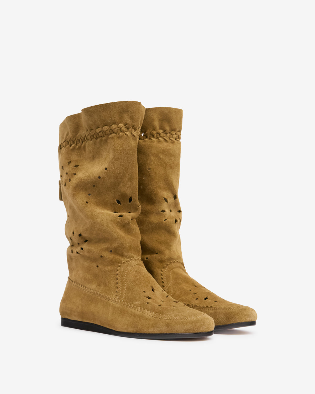 Stivali welky in pelle scamosciata - Taupe - Woman - 3