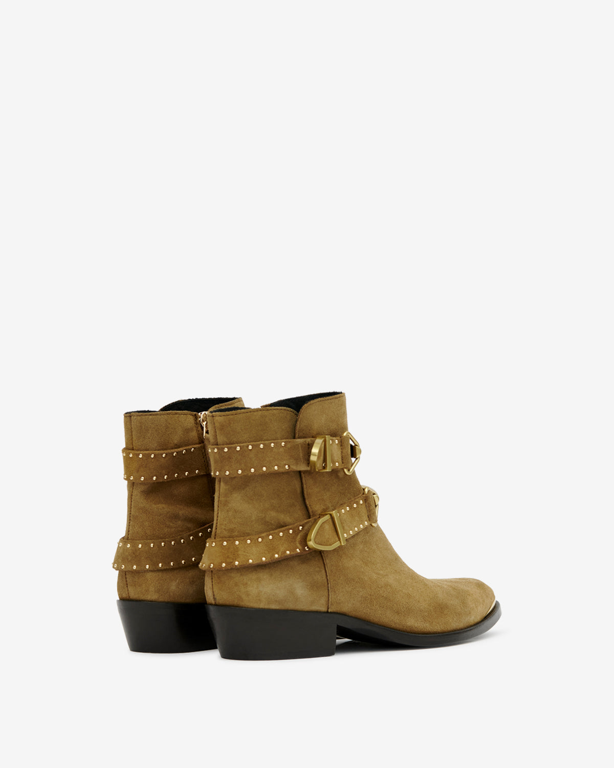 Boots zalya en cuir - Taupe - Woman - 2
