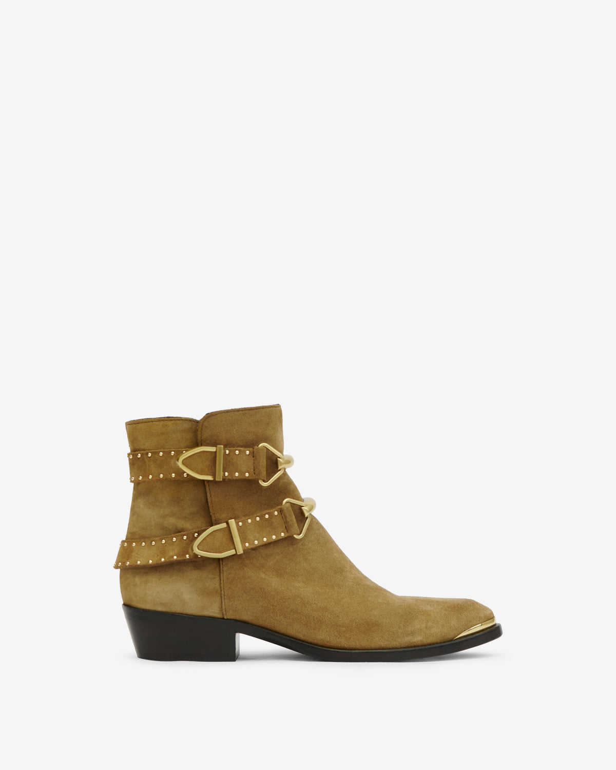 Boots zalya en cuir - Taupe - Woman - 1