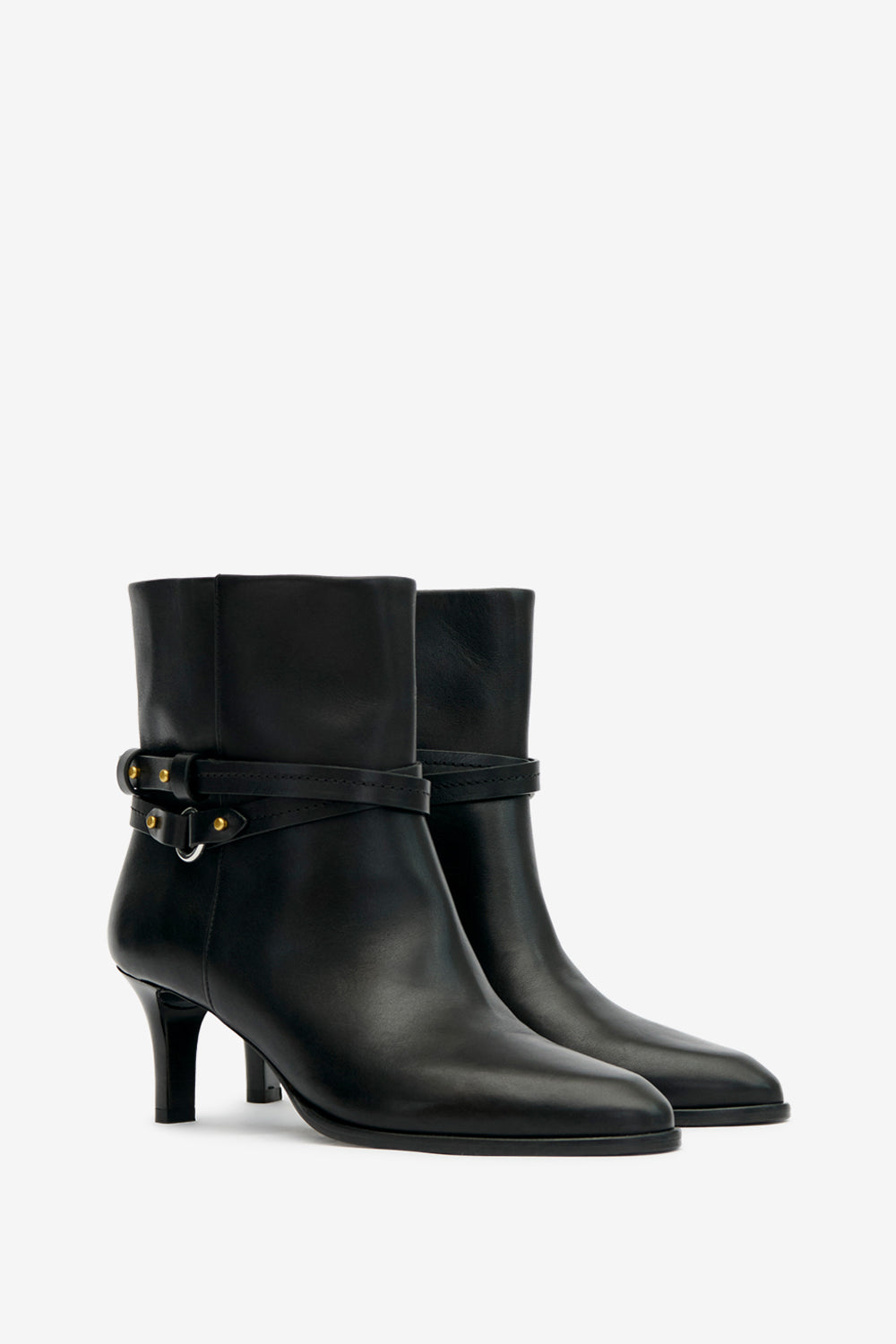Botas meyli de cuero suave - Negro - Woman - 3