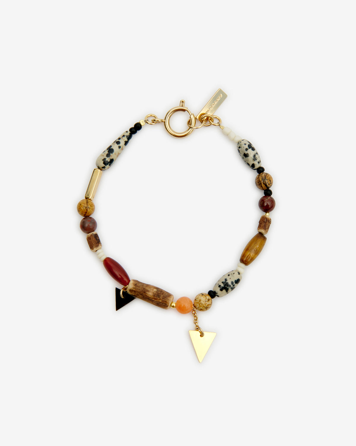 Armband yulian aus stein, holz und anhängern - Natürlich - Man - 1