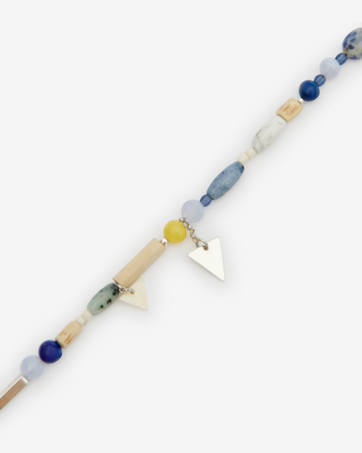 Yulian ストーン、ウッド、ペンダントトップス付き ブレスレット - Blue-silver - Man - 3