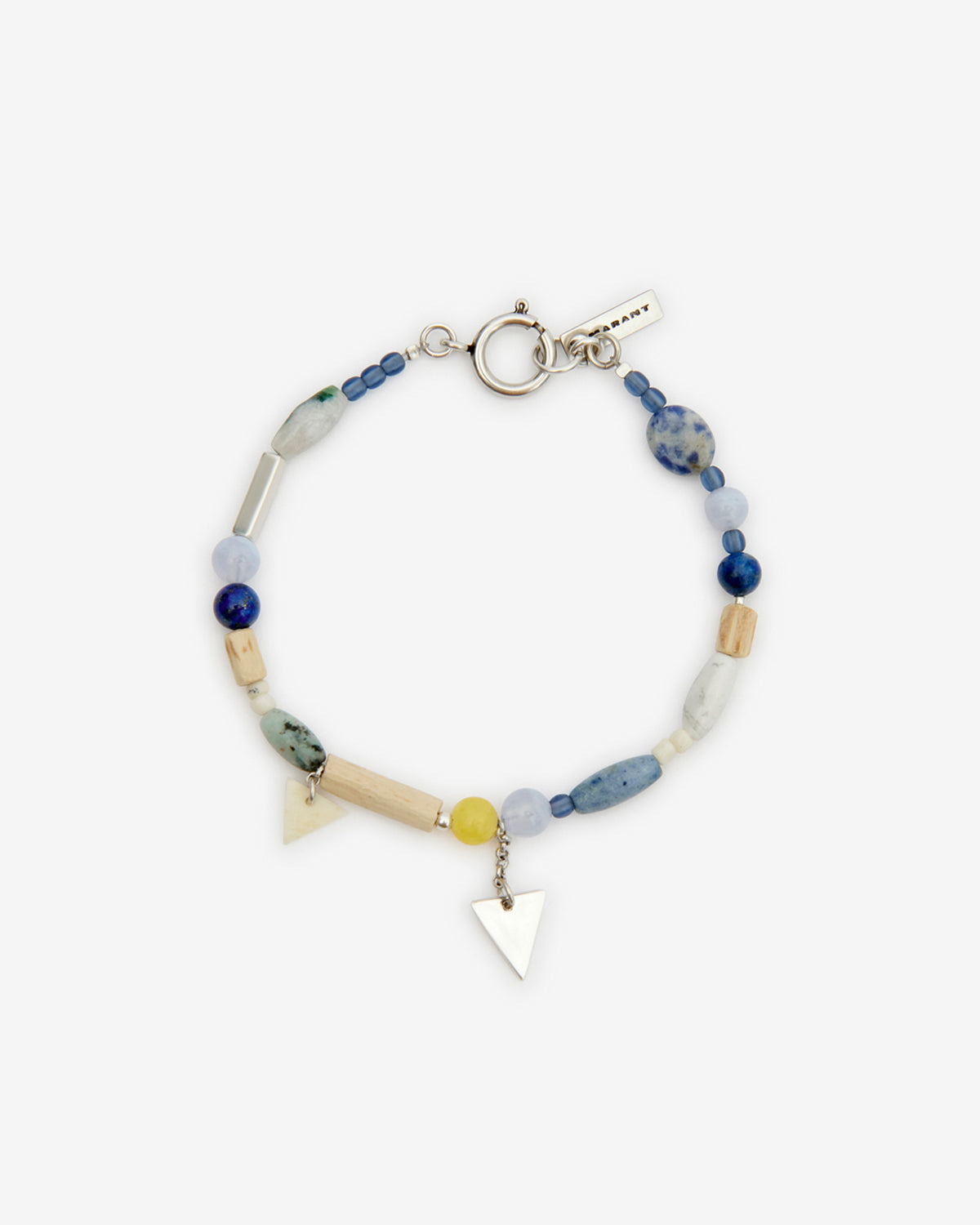 Yulian ストーン、ウッド、ペンダントトップス付き ブレスレット - Blue-silver - Man - 1