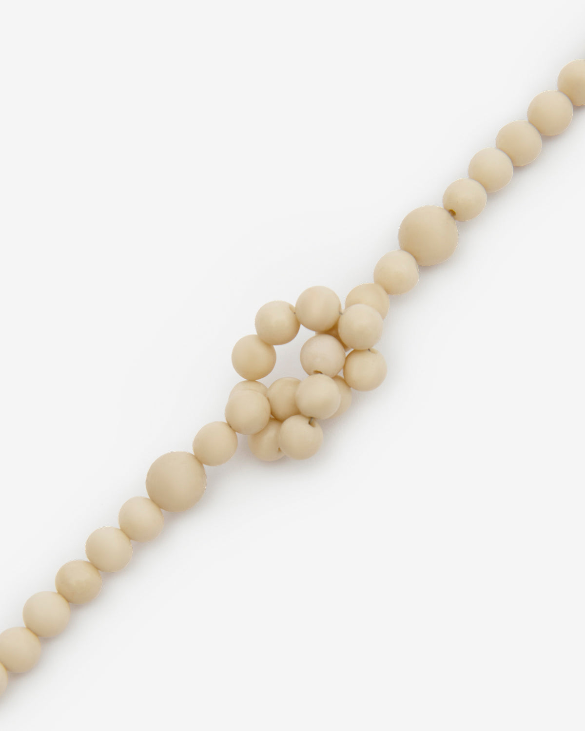 Perlenarmband aus naturstein noah - Ecru-silver - Man - 3