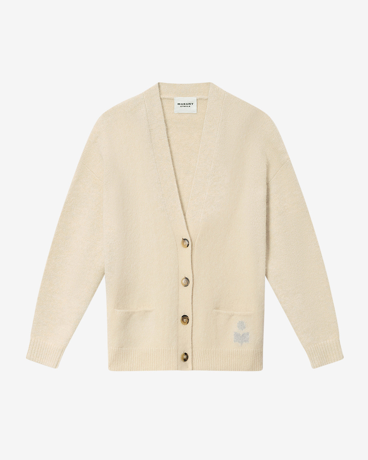 Eborah 알파카 로고 가디건 - 에크루 - Woman - 5