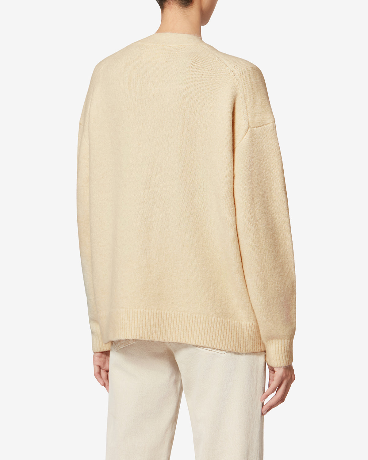 Eborah 알파카 로고 가디건 - 에크루 - Woman - 4