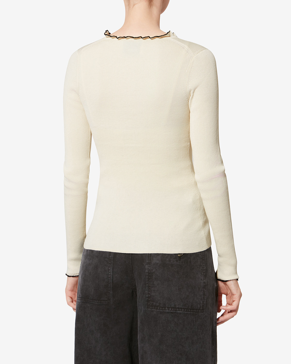 Cardigan izae in cotone - Ecru - Woman - 4