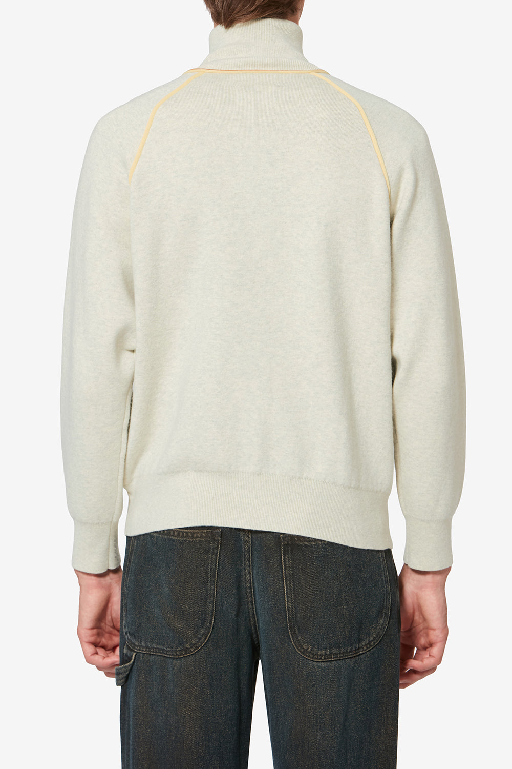 Cardigan sporty sergio en maille - Gris clair-jaune clair - Man - 5