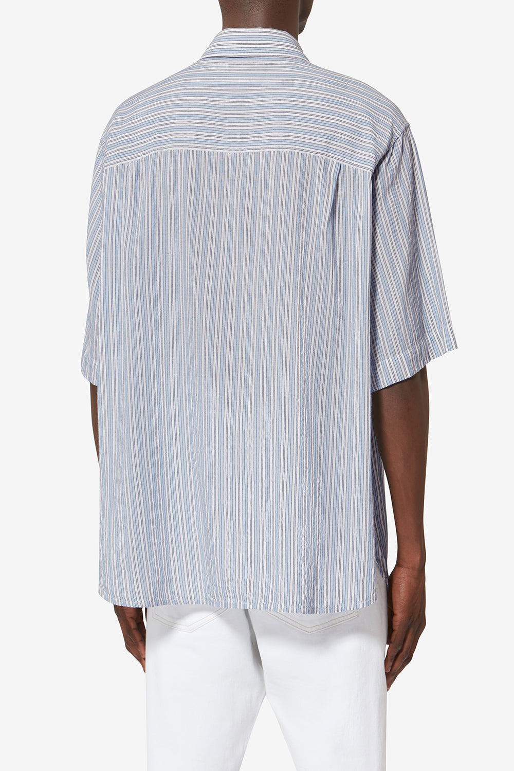 Labilio コットン オックスフォードシャツ - 青 - Man - 5