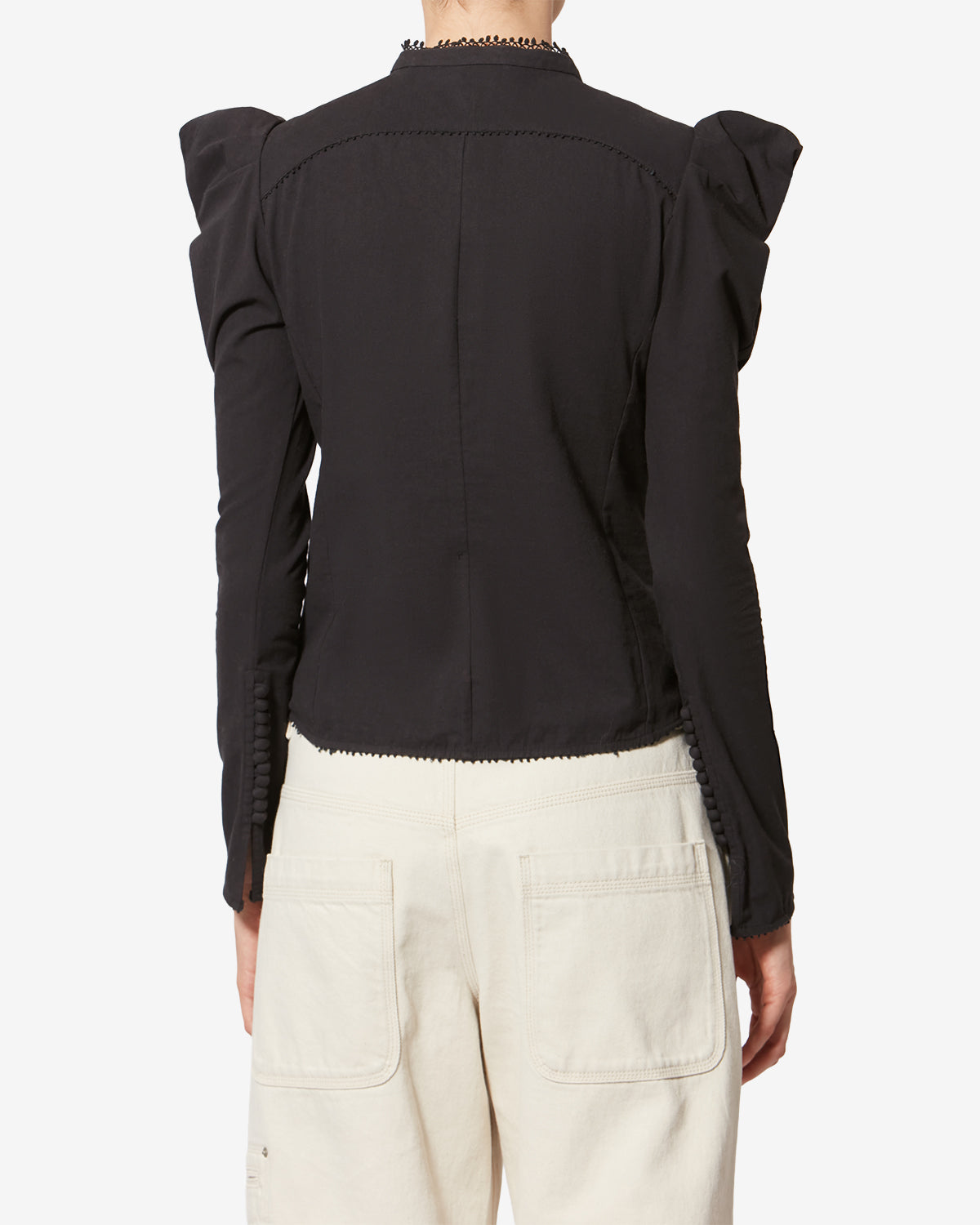 Camisa calina de algodón - Negro - Woman - 4