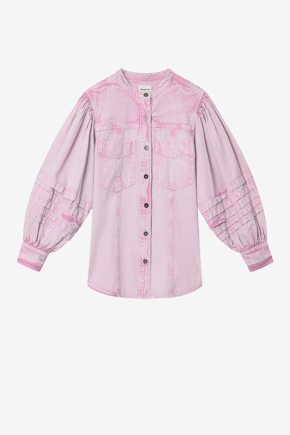 Mileda faded chambray shirt - Pink - Woman - 1