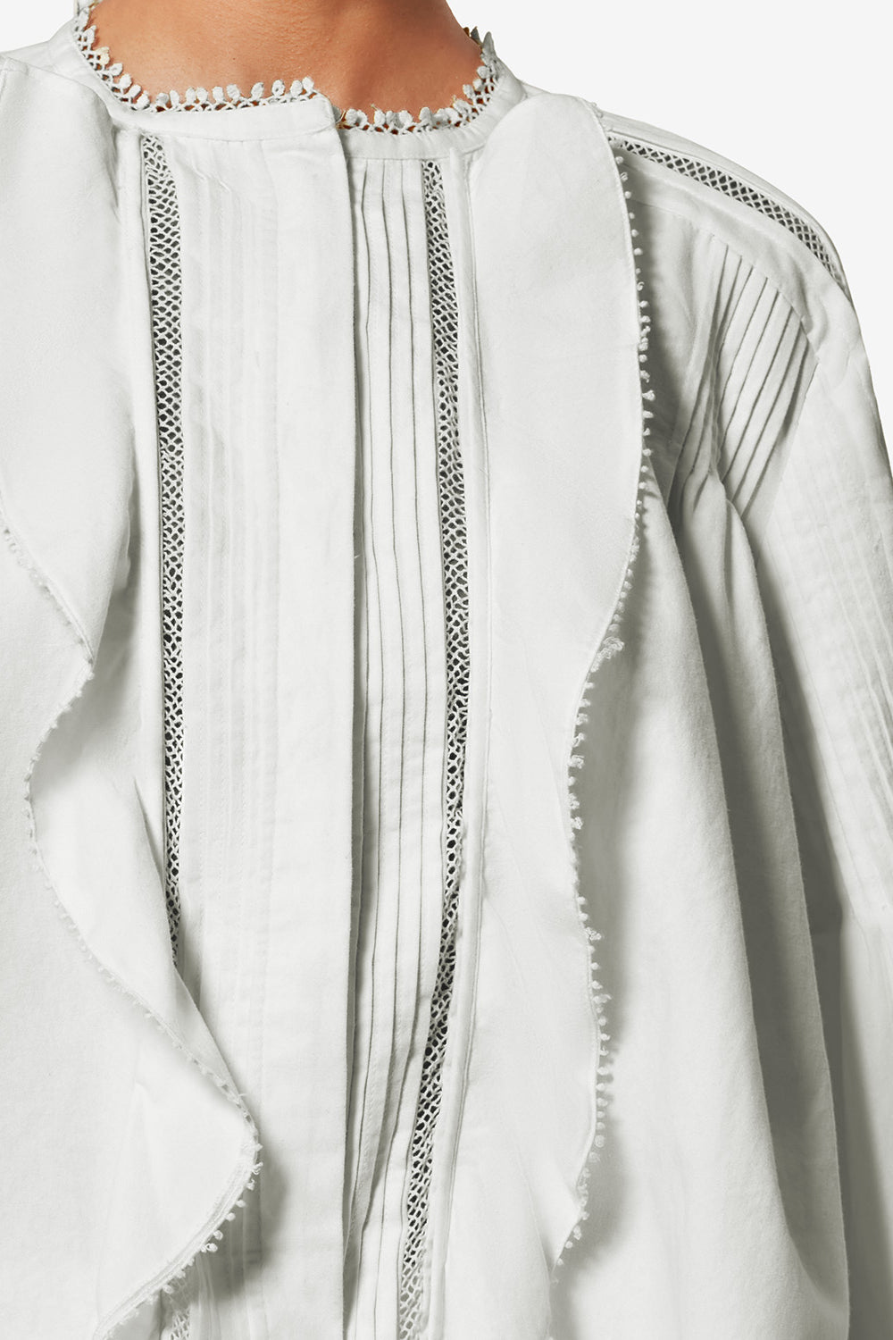 Cubraly cotton blouse - White - Woman - 3