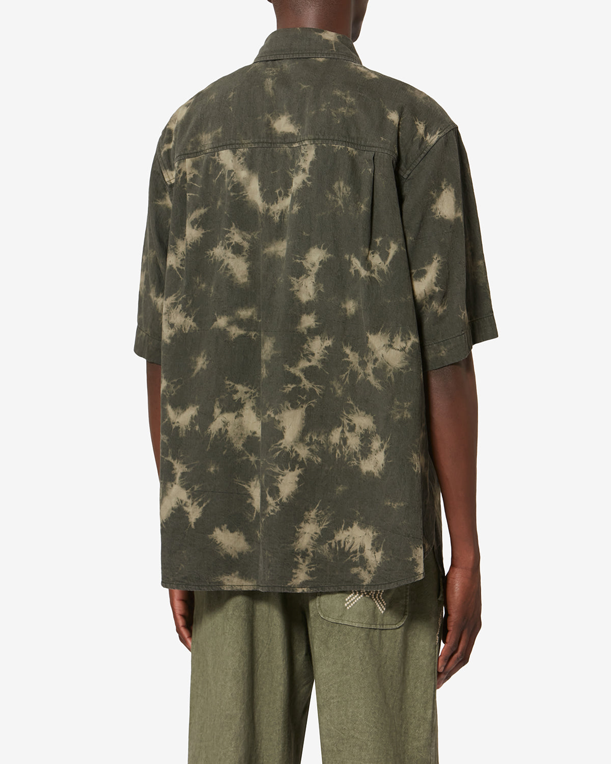 Tabilio 샴브레이 퀼팅 마감 셔츠 - Light khaki - Man - 4