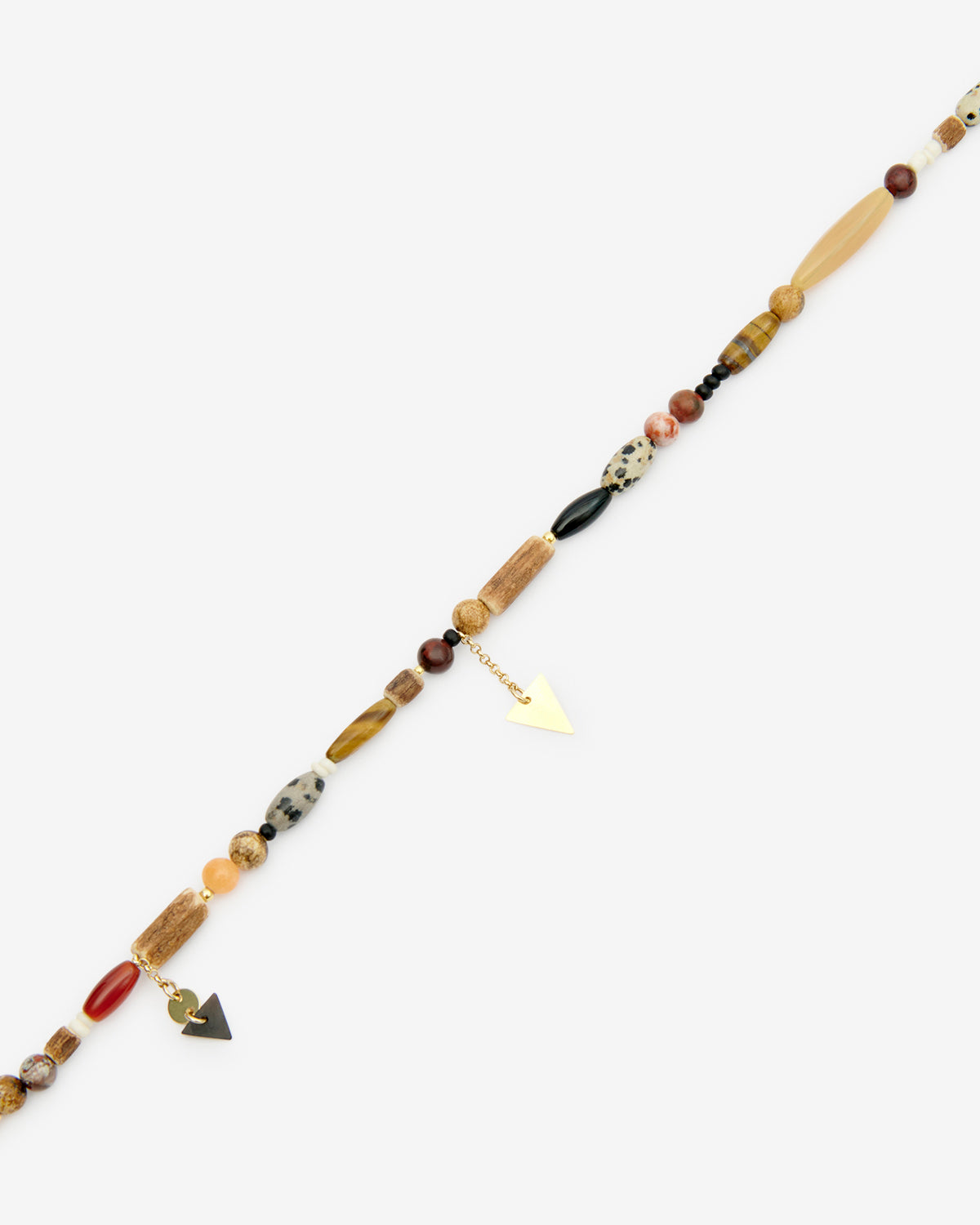 Collier yulian en pierre, bois et pendentifs - Naturel - Man - 3