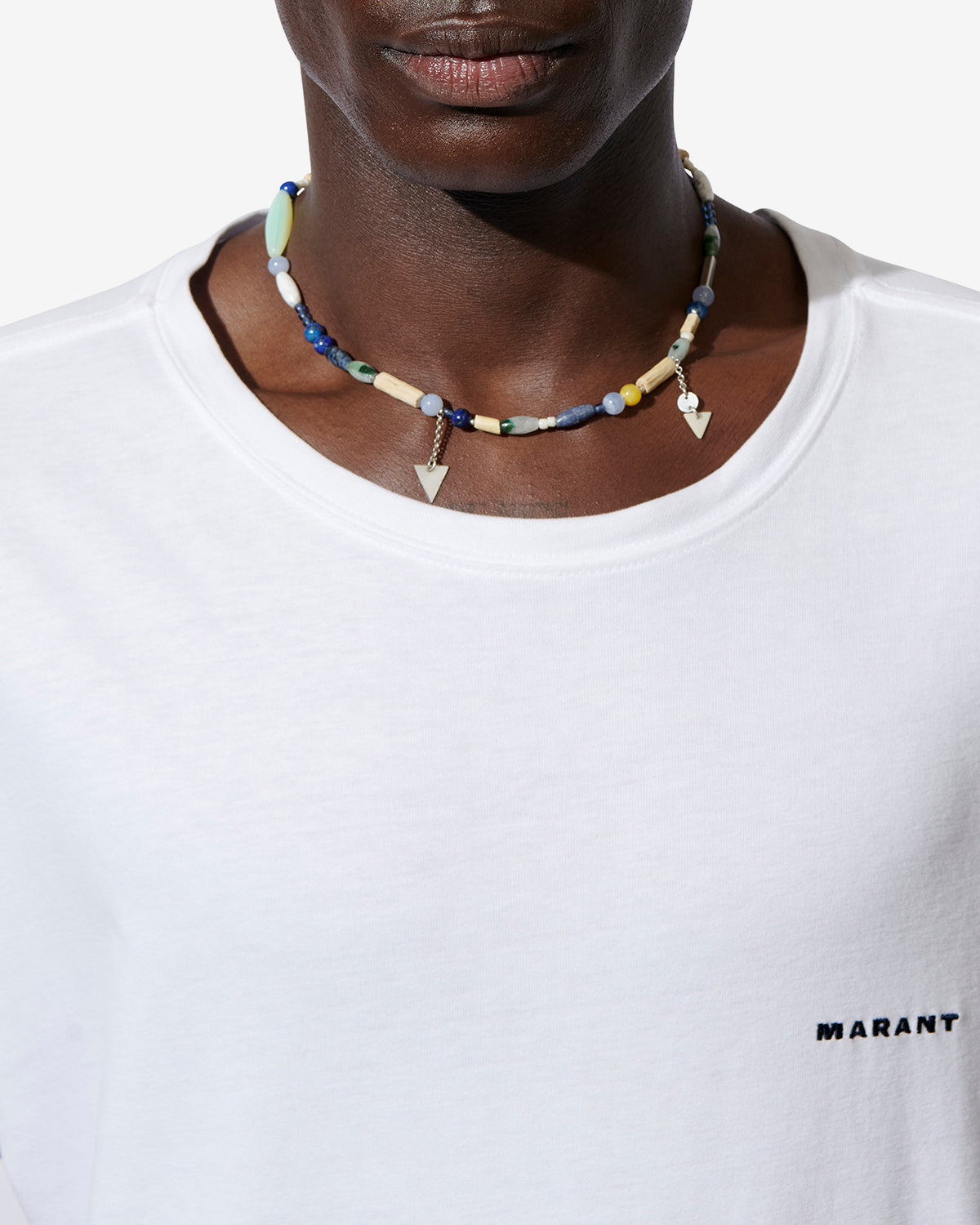 YULIAN NECKLACE Man blue-silver | ISABEL MARANT Official online store