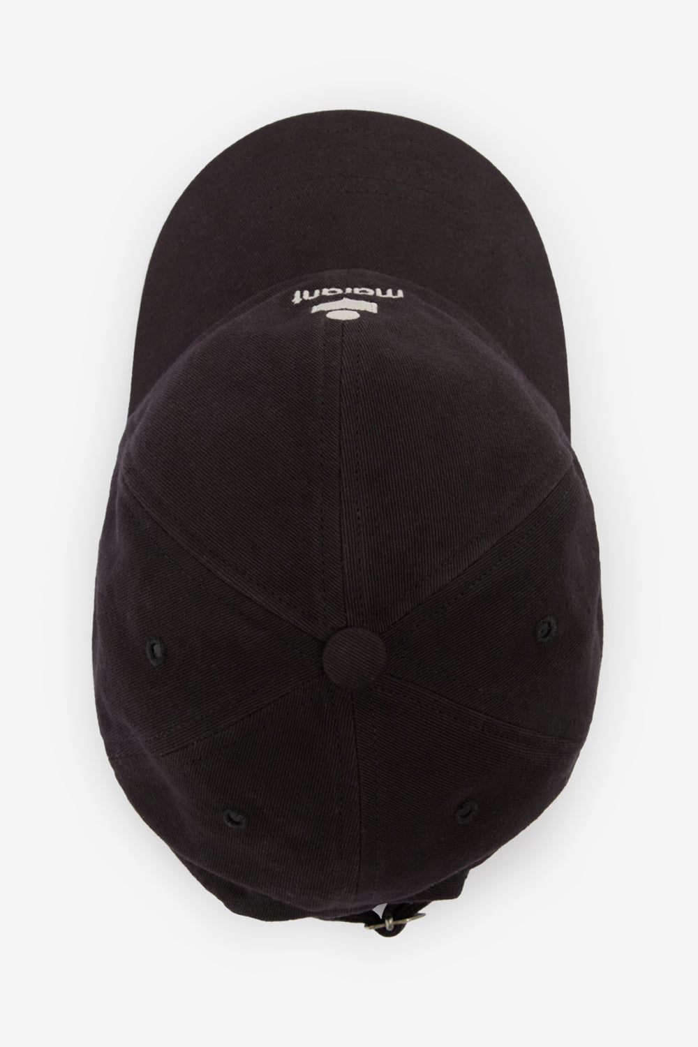 Gorra de tela de algodón bordada tomas - Negro lavado - Woman - 3