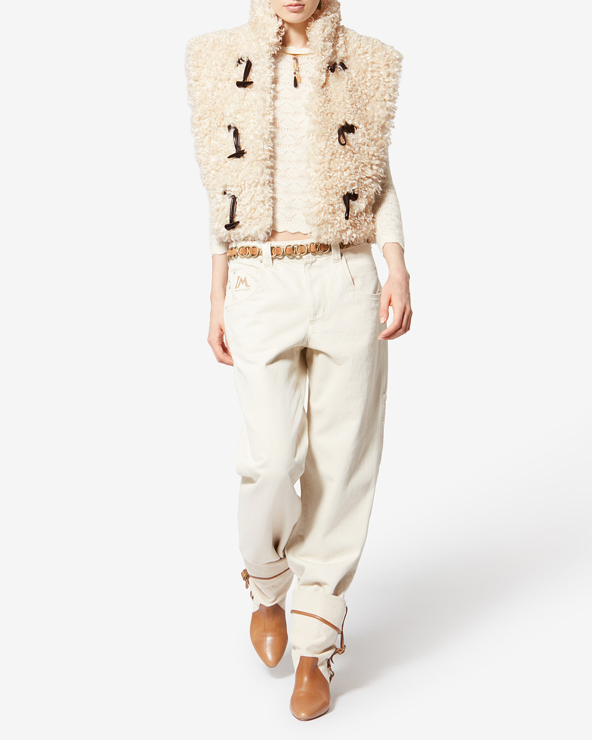 ALISA VEST Woman ecru | ISABEL MARANT Official online store