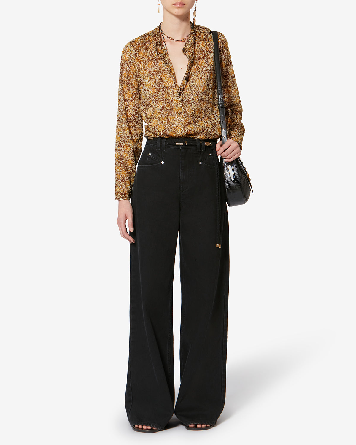 MARIA TOP Woman khaki | ISABEL MARANT Official online store