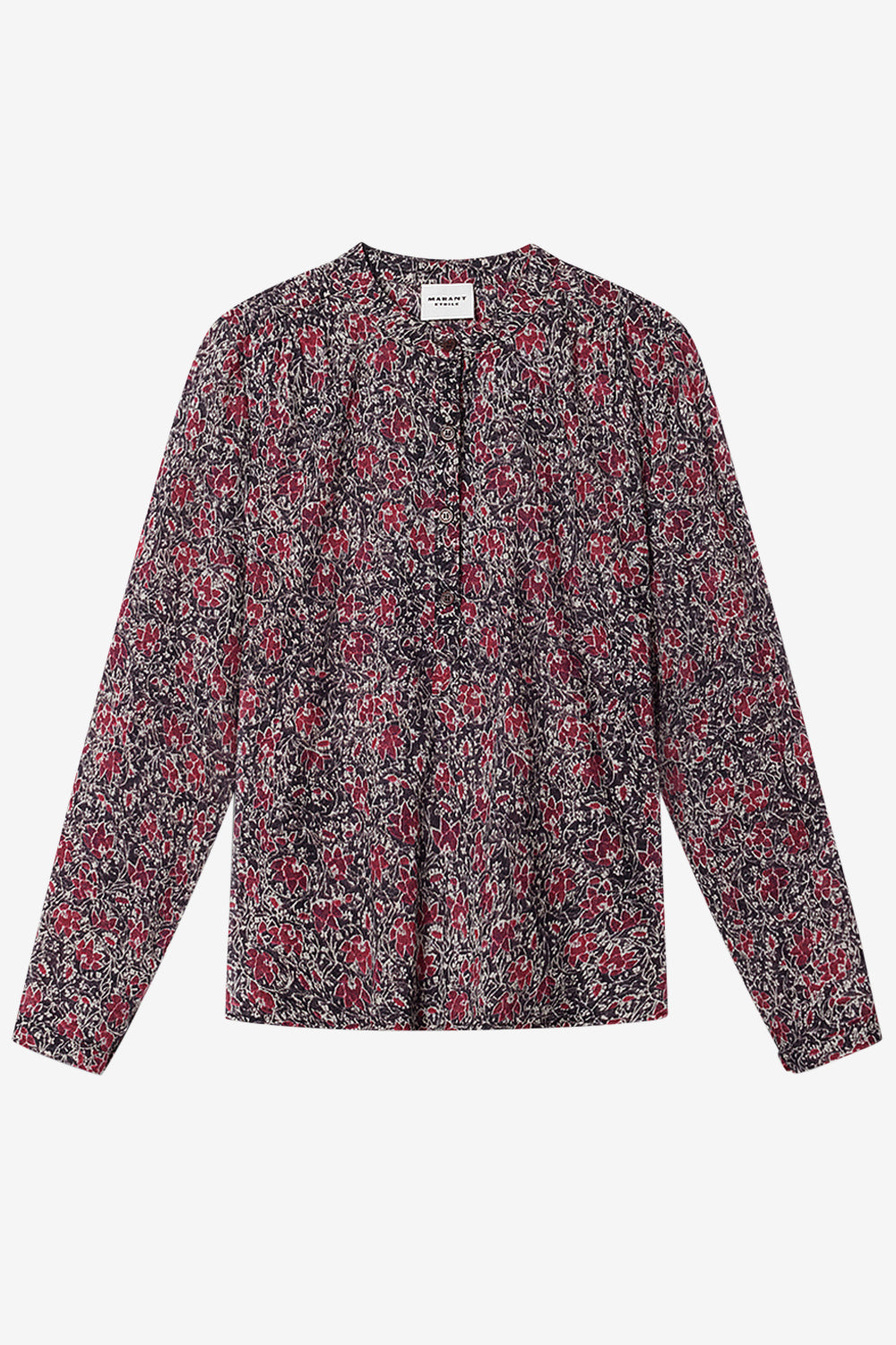 Blusa in voile di cotone biologico maria - Crushed berry - Woman - 1