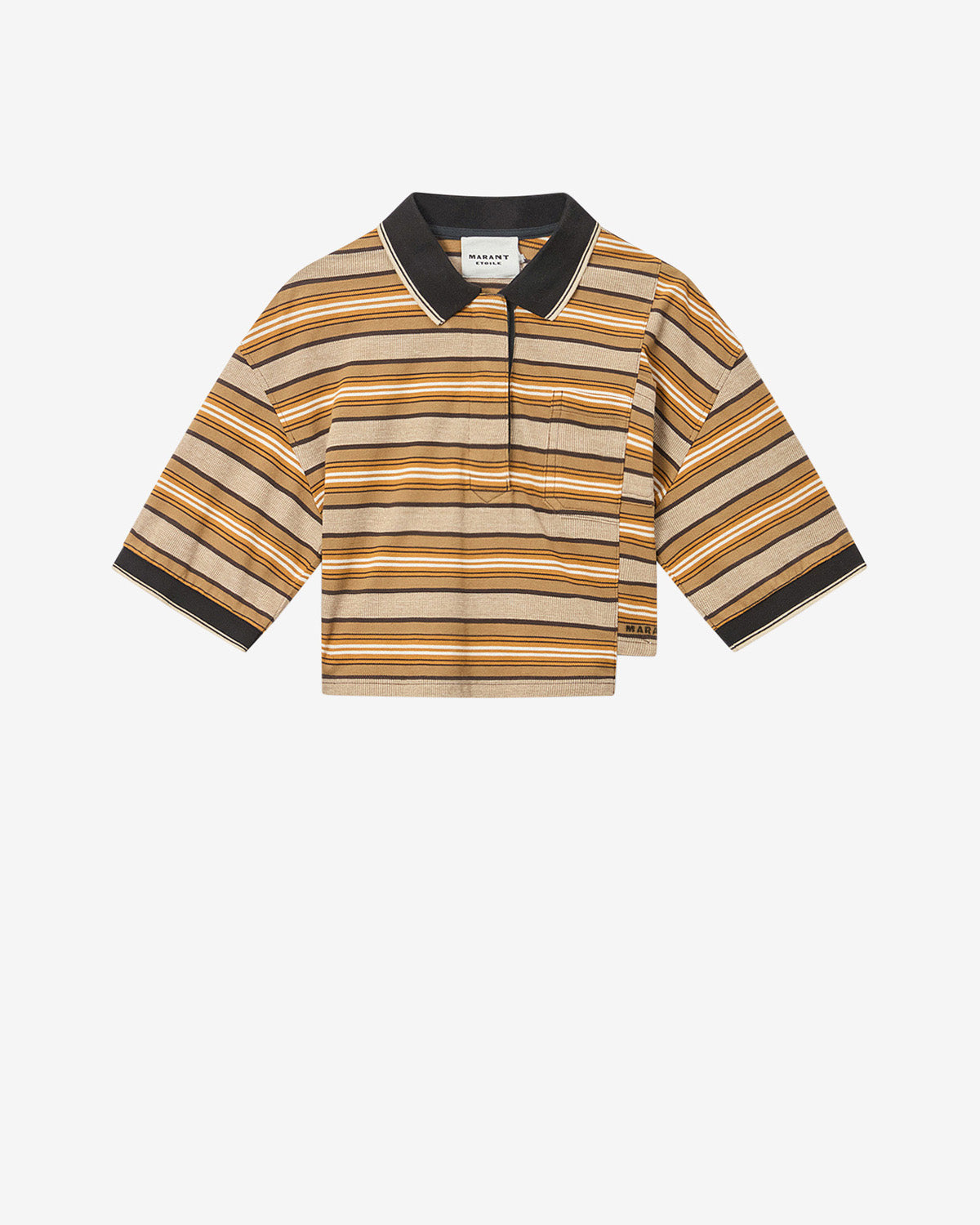 Isalyne 스트라이프 피케 코튼 폴로 - Beige-khaki - Woman - 5