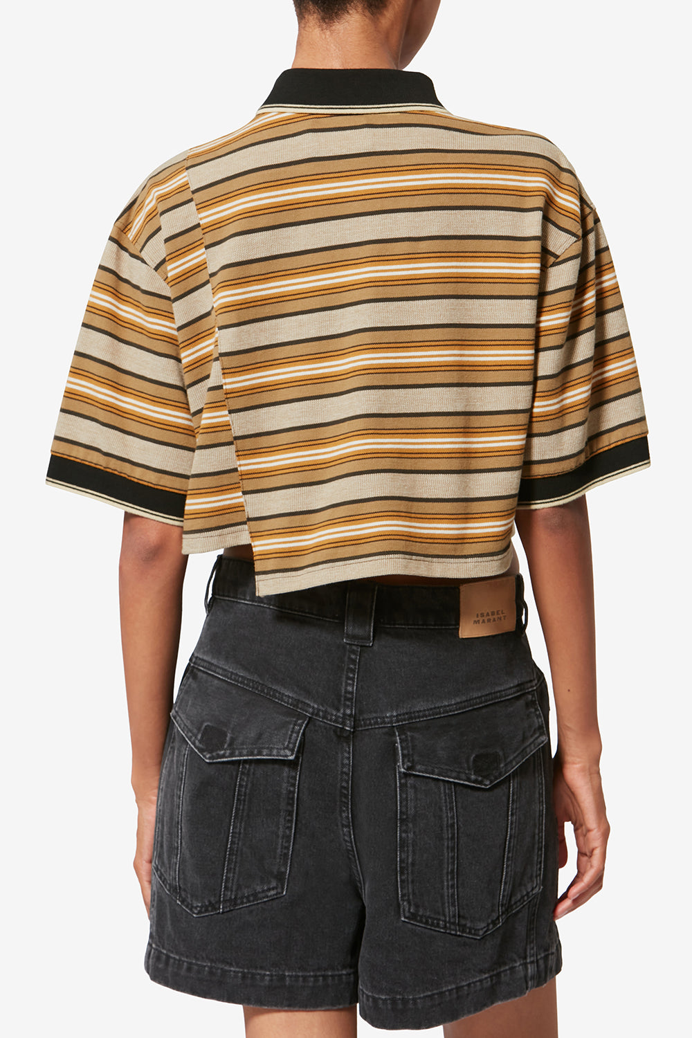 Isalyne 스트라이프 피케 코튼 폴로 - Beige-khaki - Woman - 5