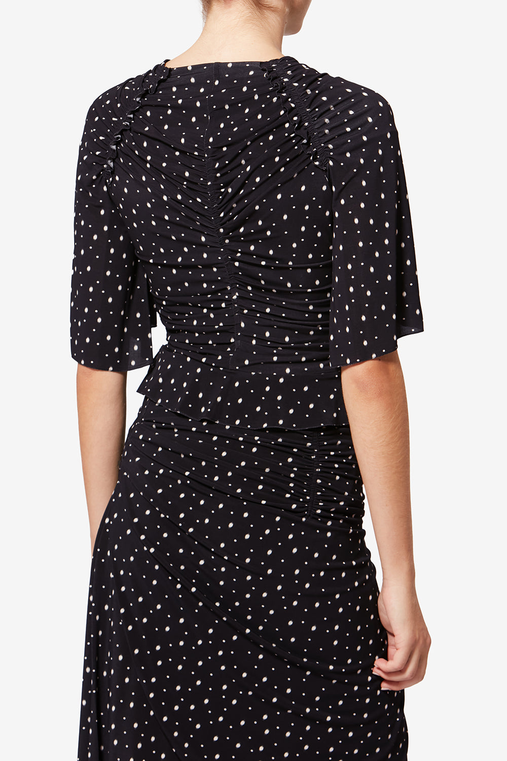 Pezzo sopra/top garla - Black and ecru - Woman - 5