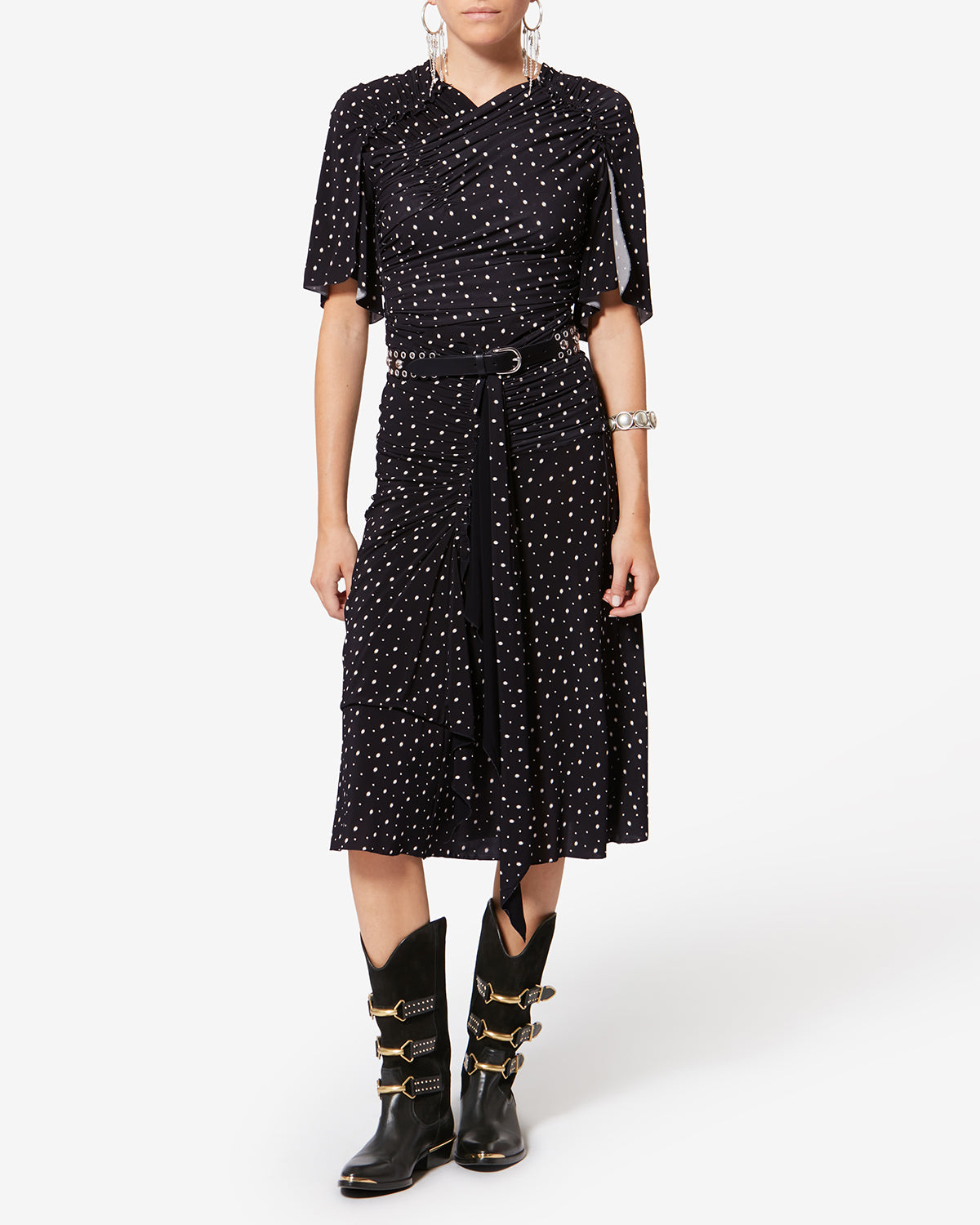 Pezzo sopra/top garla - Black and ecru - Woman - 1