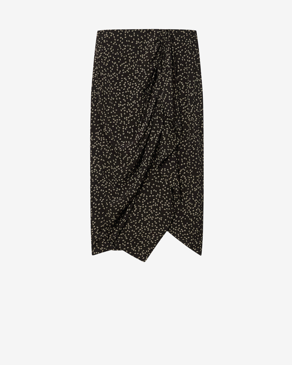 Zaine flowing origami print skirt - Black - Woman - 5
