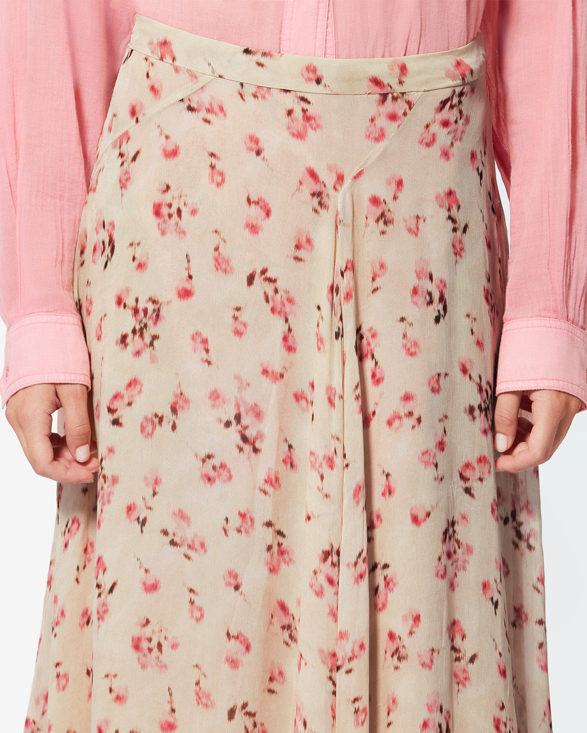 Lycia 시폰 스커트 - 베이지색 - Woman - 2