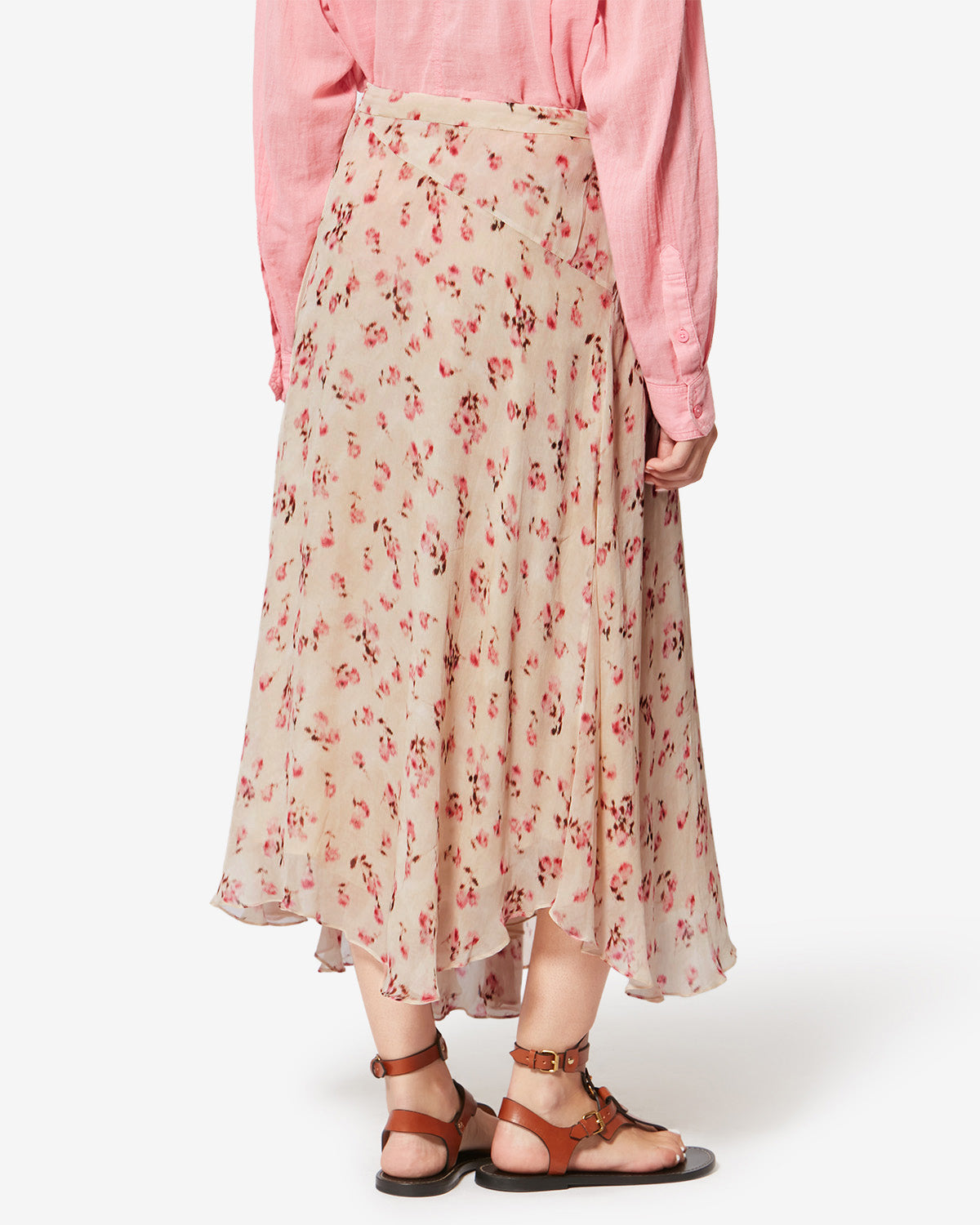 Lycia 시폰 스커트 - 베이지색 - Woman - 4