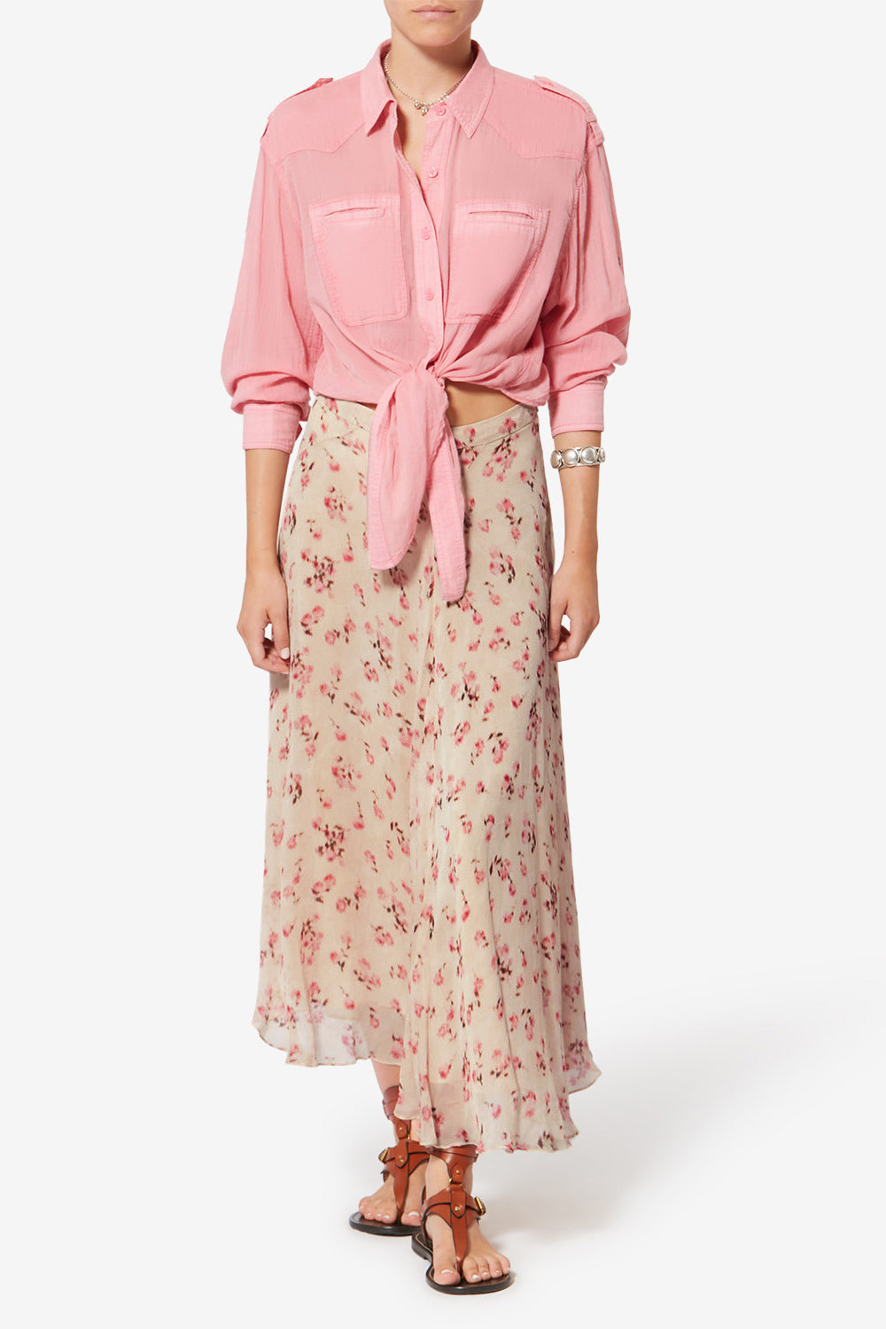 Sottogonna lycia in mussola - Beige - Woman - 2