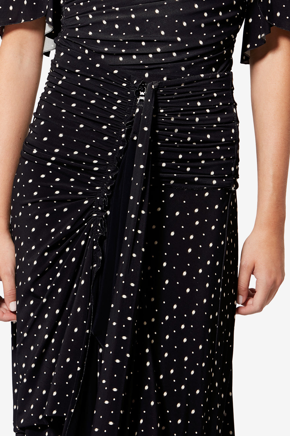 Falda midi gyelle - Black and ecru - Woman - 3