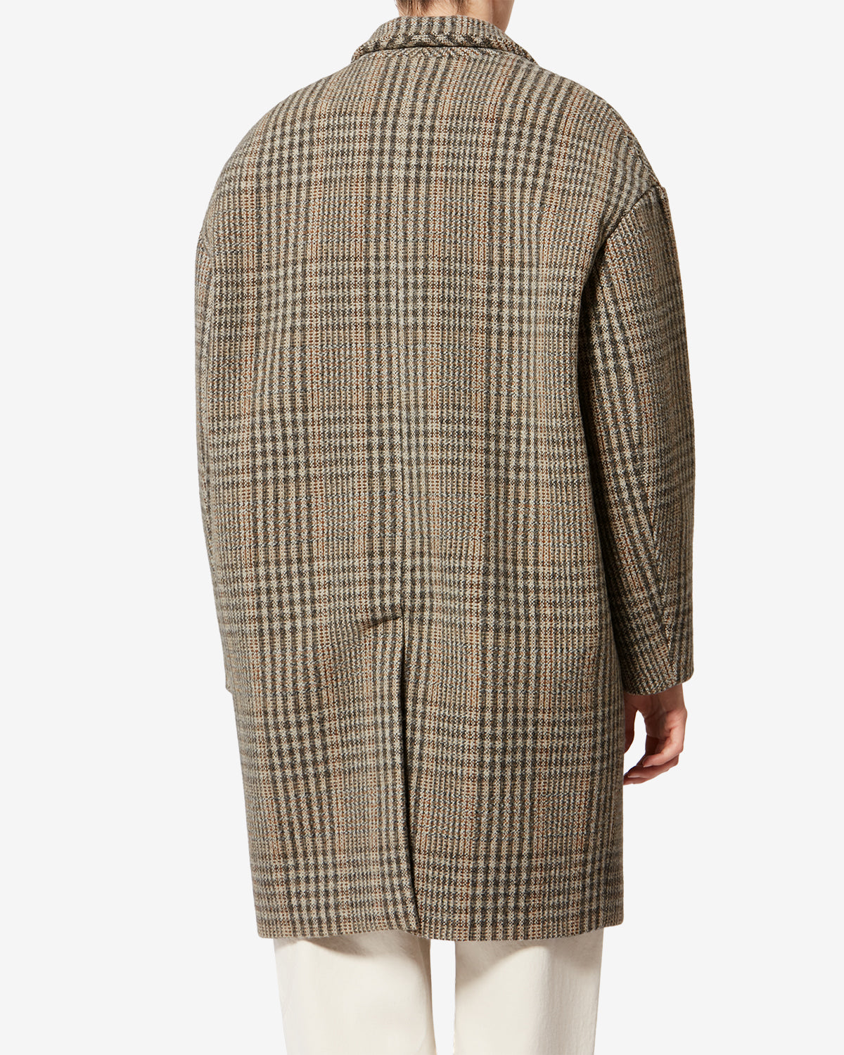 Cappotto in lana vergine principe di galles limizia - Beige - Woman - 4