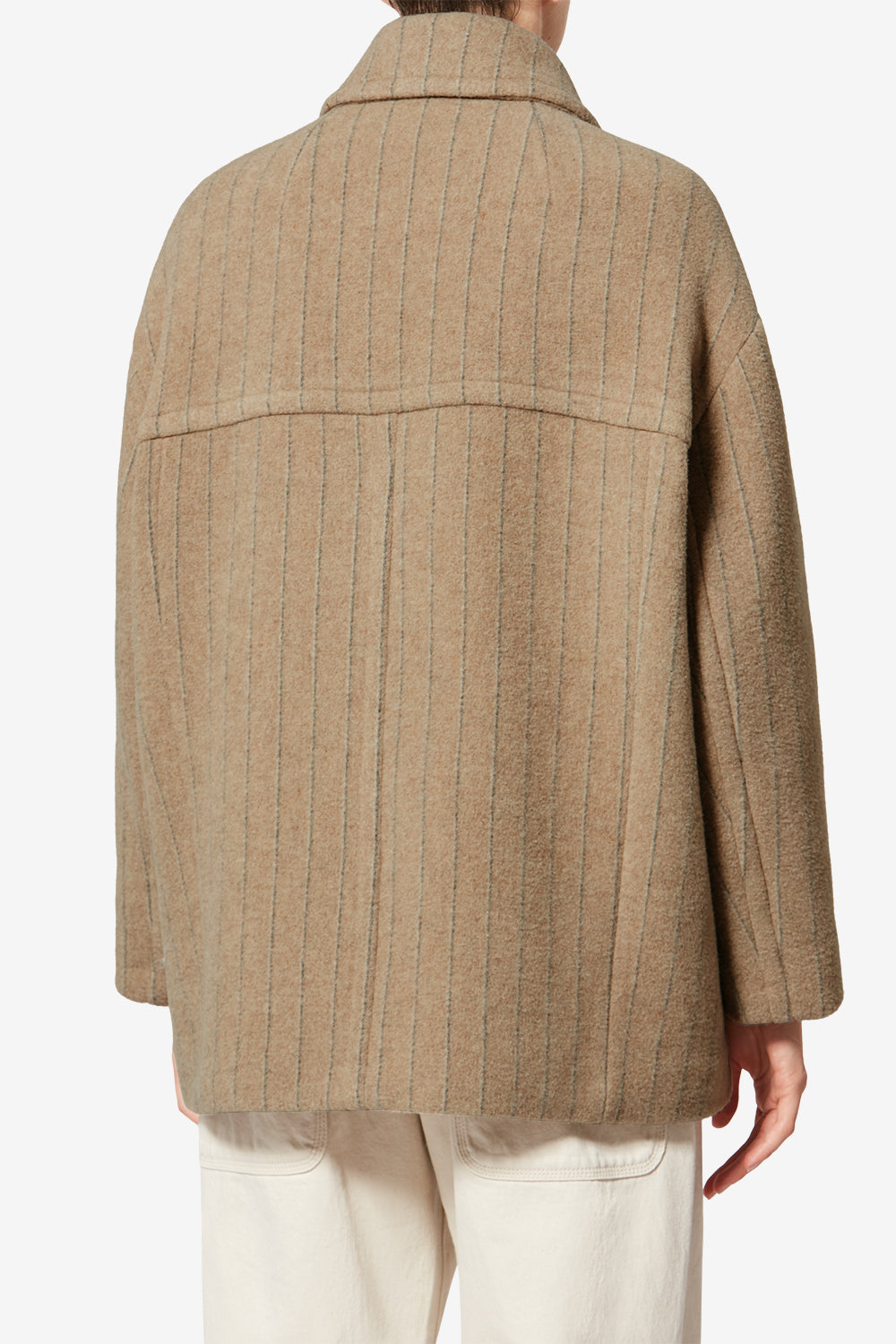 Fiby-ga wool coat - Taupe - Woman - 5