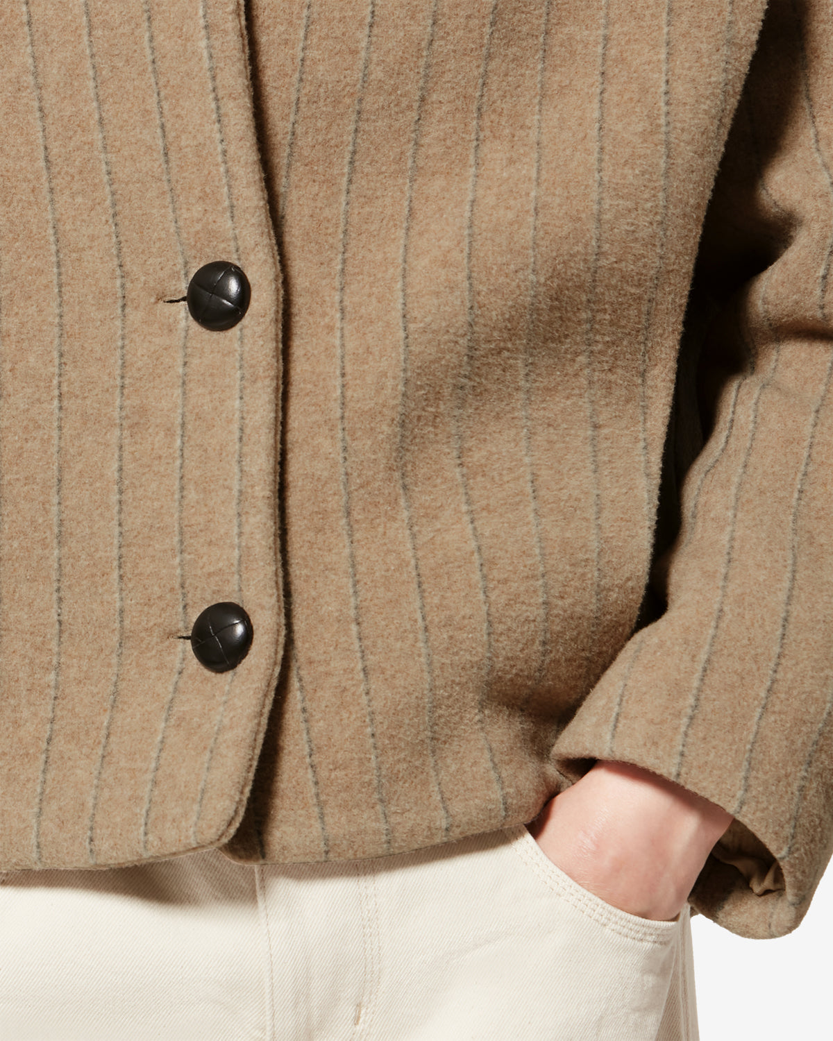 Dyogo-ga ウールコート - Taupe - Woman - 2