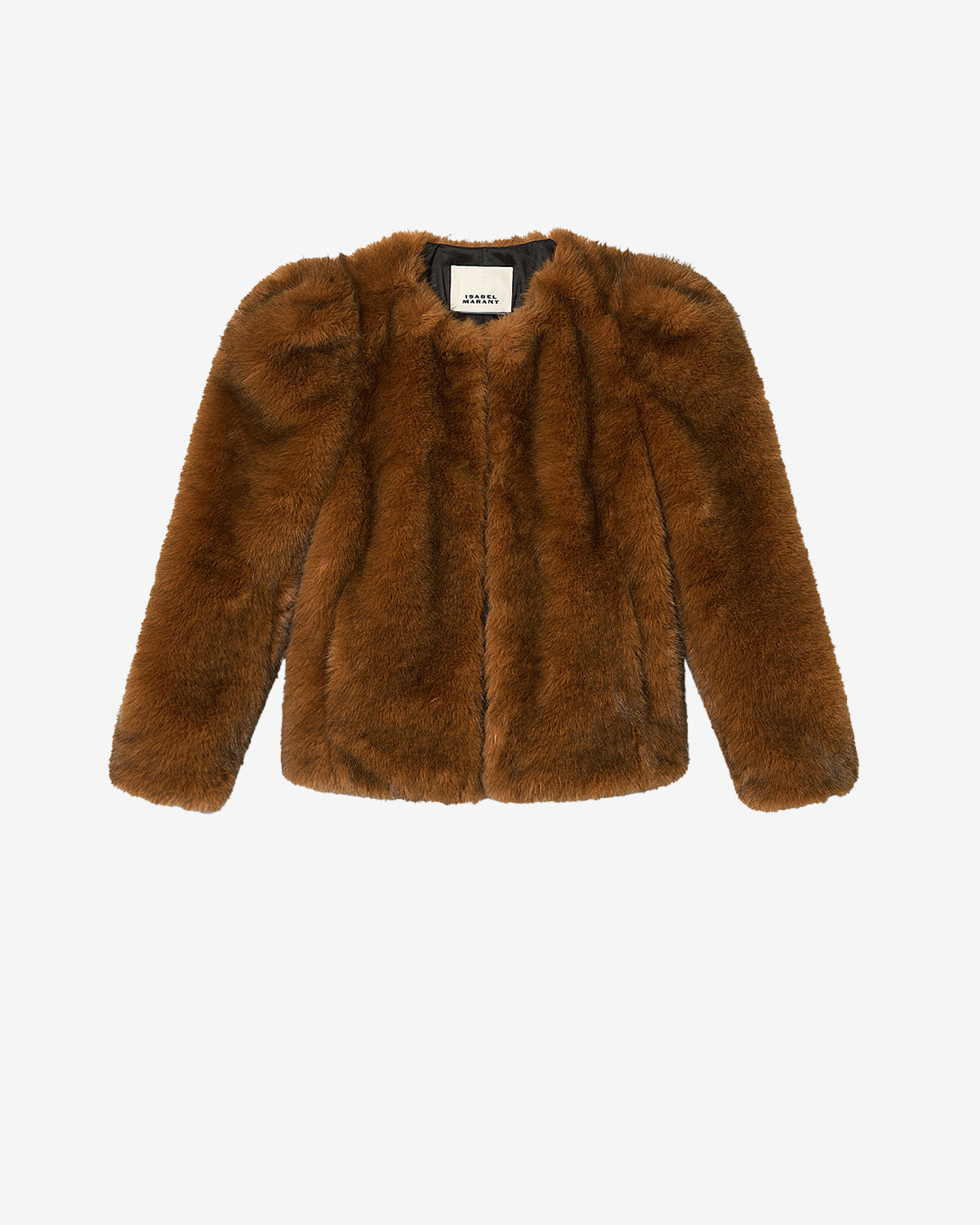 Bahria faux fur teddy coat - Ochre - Woman - 5
