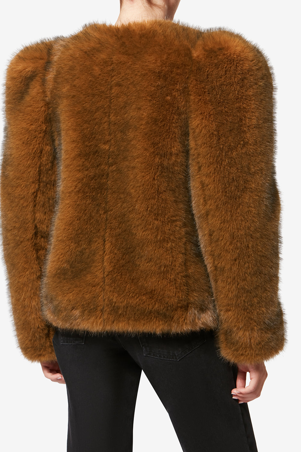 Bahria faux fur teddy coat - Ochre - Woman - 5