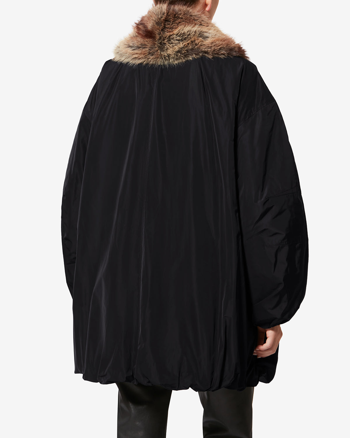 Parka con forro de piel sintética cardine - Negro - Woman - 4