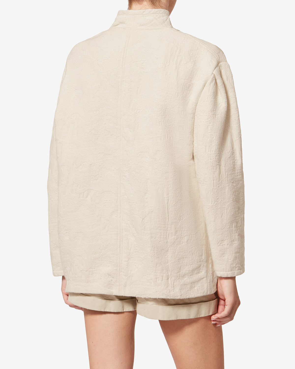 Uadie テクスチャードコットン ショートコート - 生成り - Woman - 4