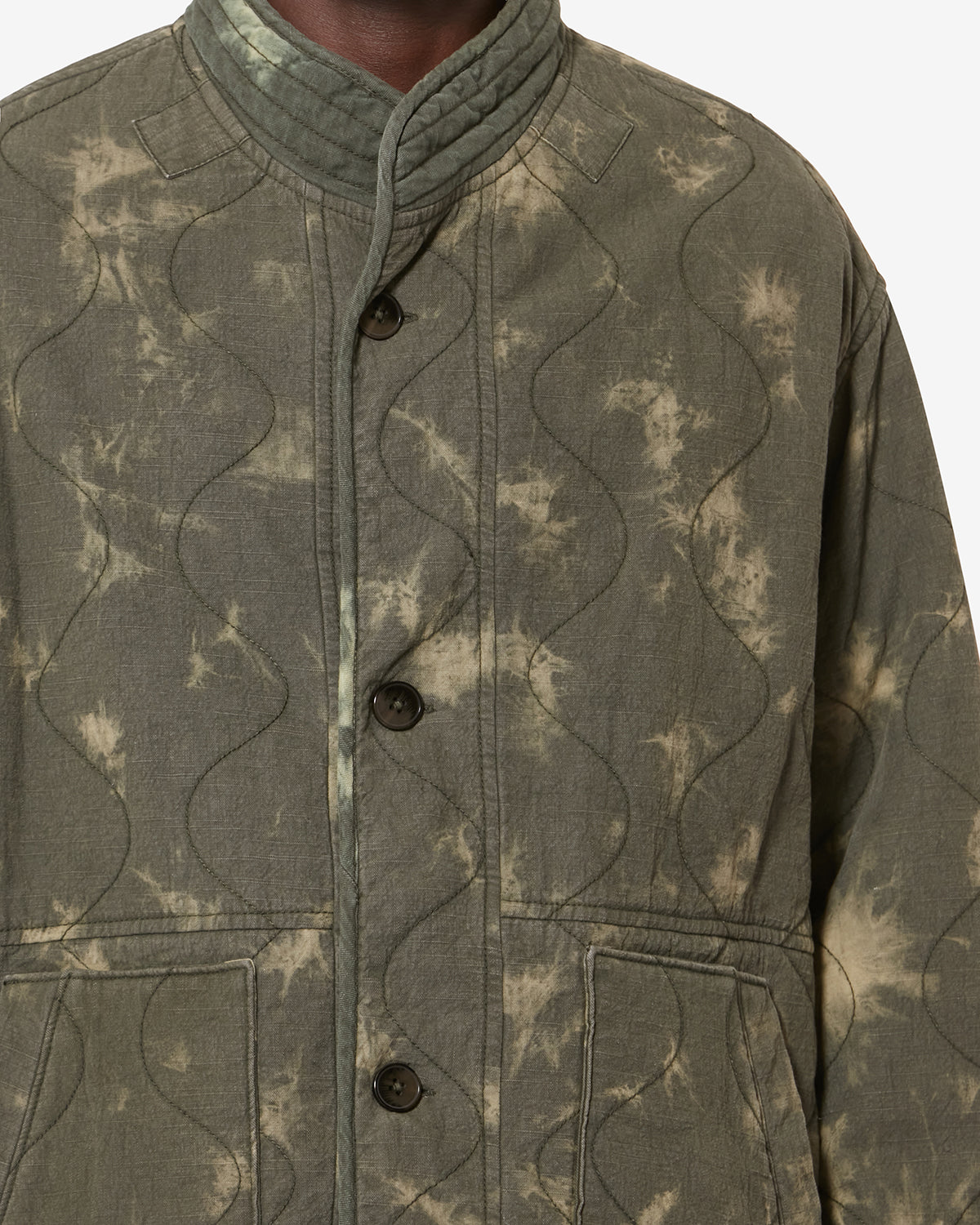 Taeliss 샴브레이 퀼팅 재킷 - Light khaki - Man - 2