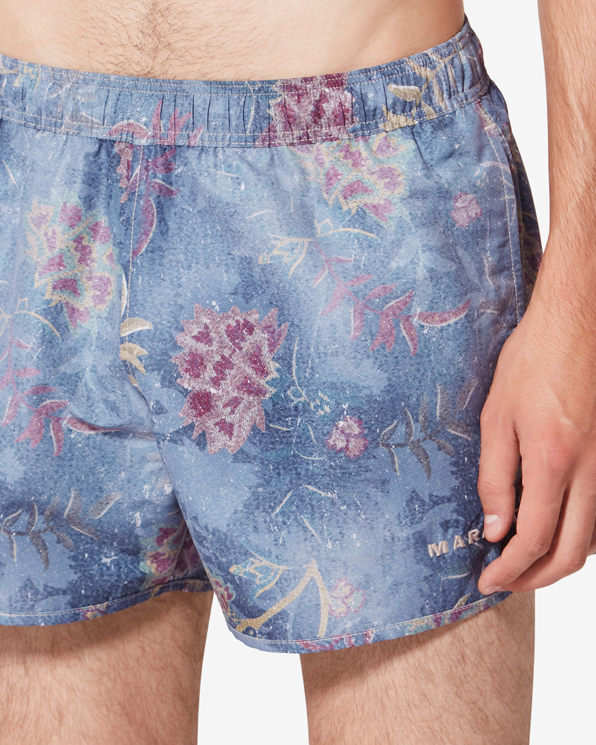 Vincente tropical print swim shorts - Blue - Man - 2