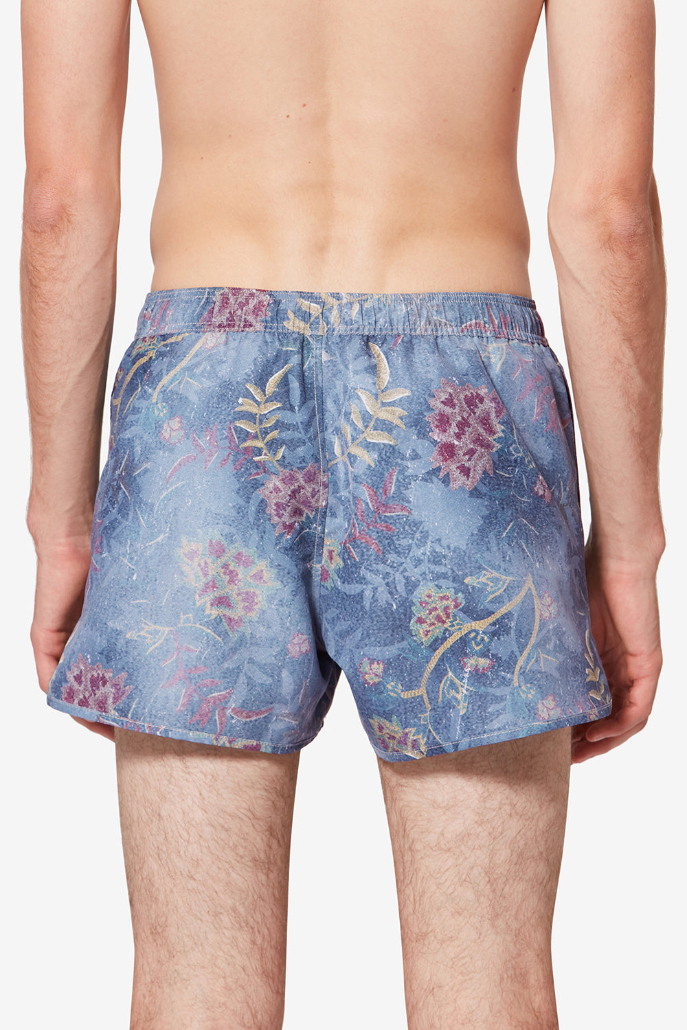 Vincente tropical print swim shorts - Blue - Man - 5