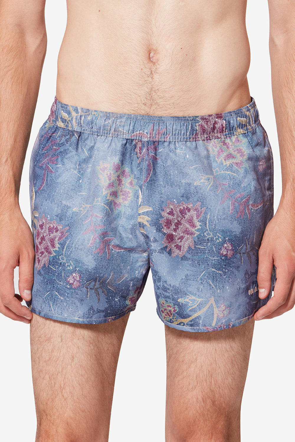 Vincente tropical print swim shorts - Blue - Man - 4