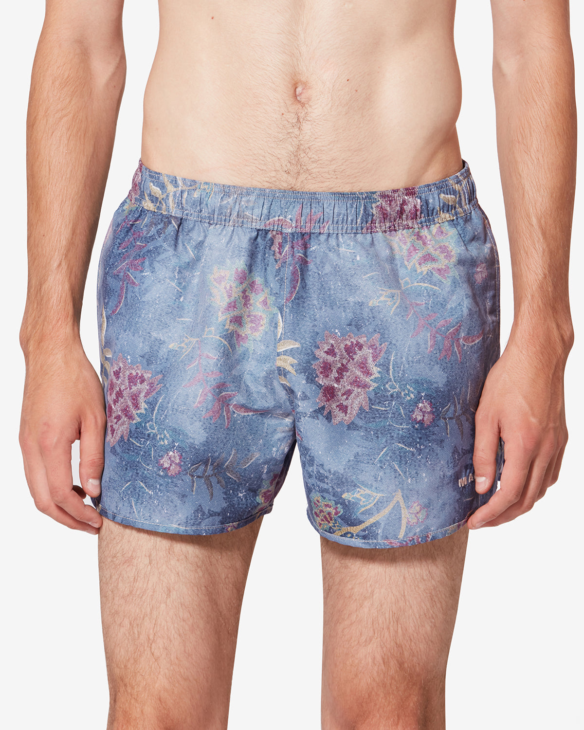 Vincente tropical print swim shorts - Blue - Man - 3