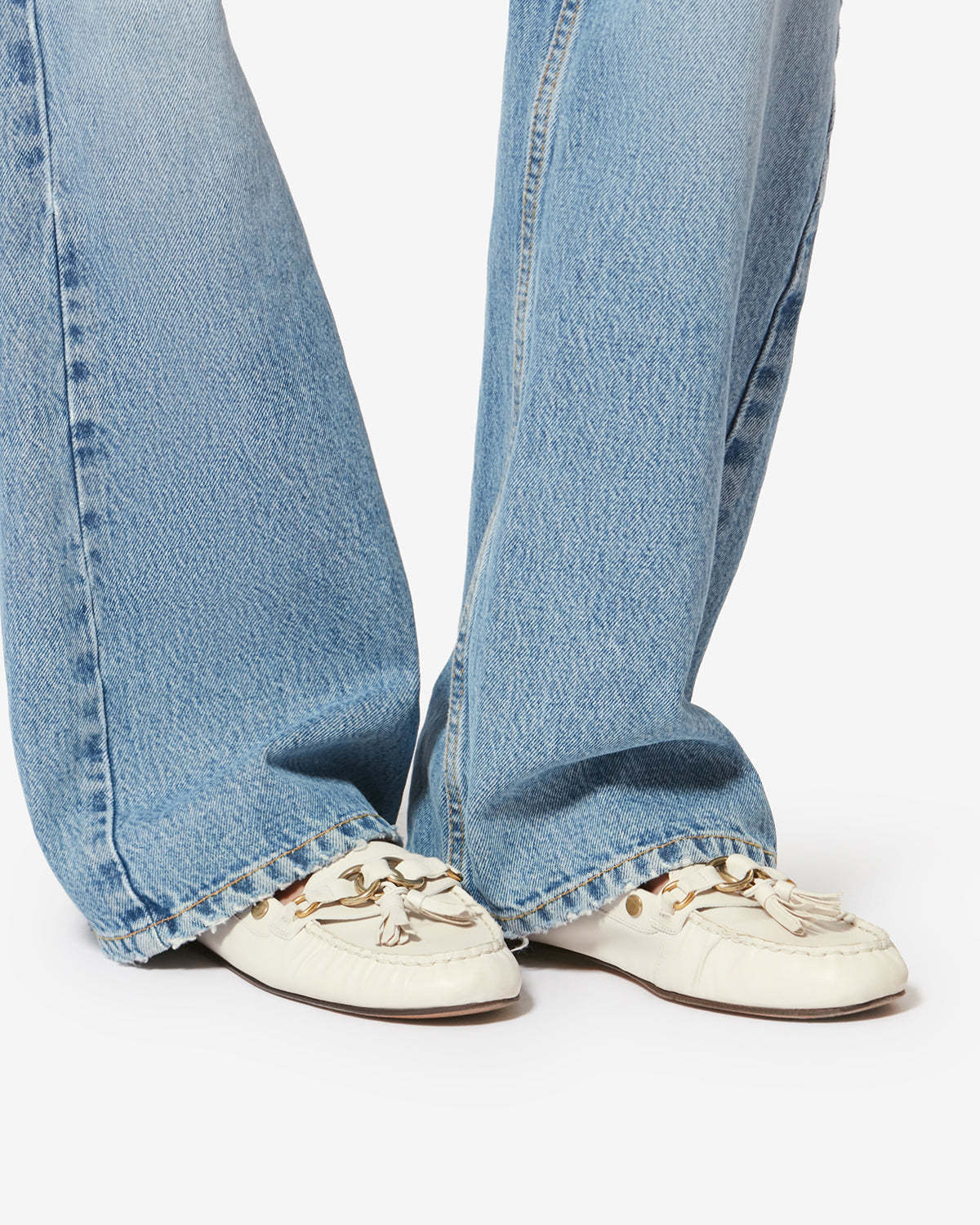 FAXEL LOAFERS Woman chalk | ISABEL MARANT Official online store